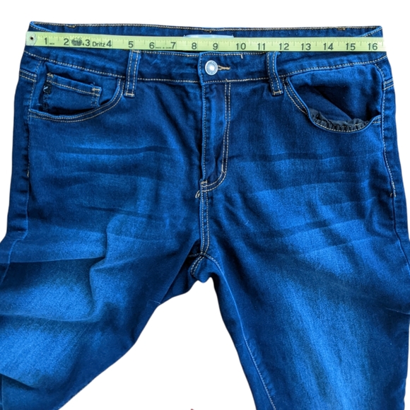KanCan Dark Wash Mid Rise Skinny Jeans XL - Picture 9 of 14